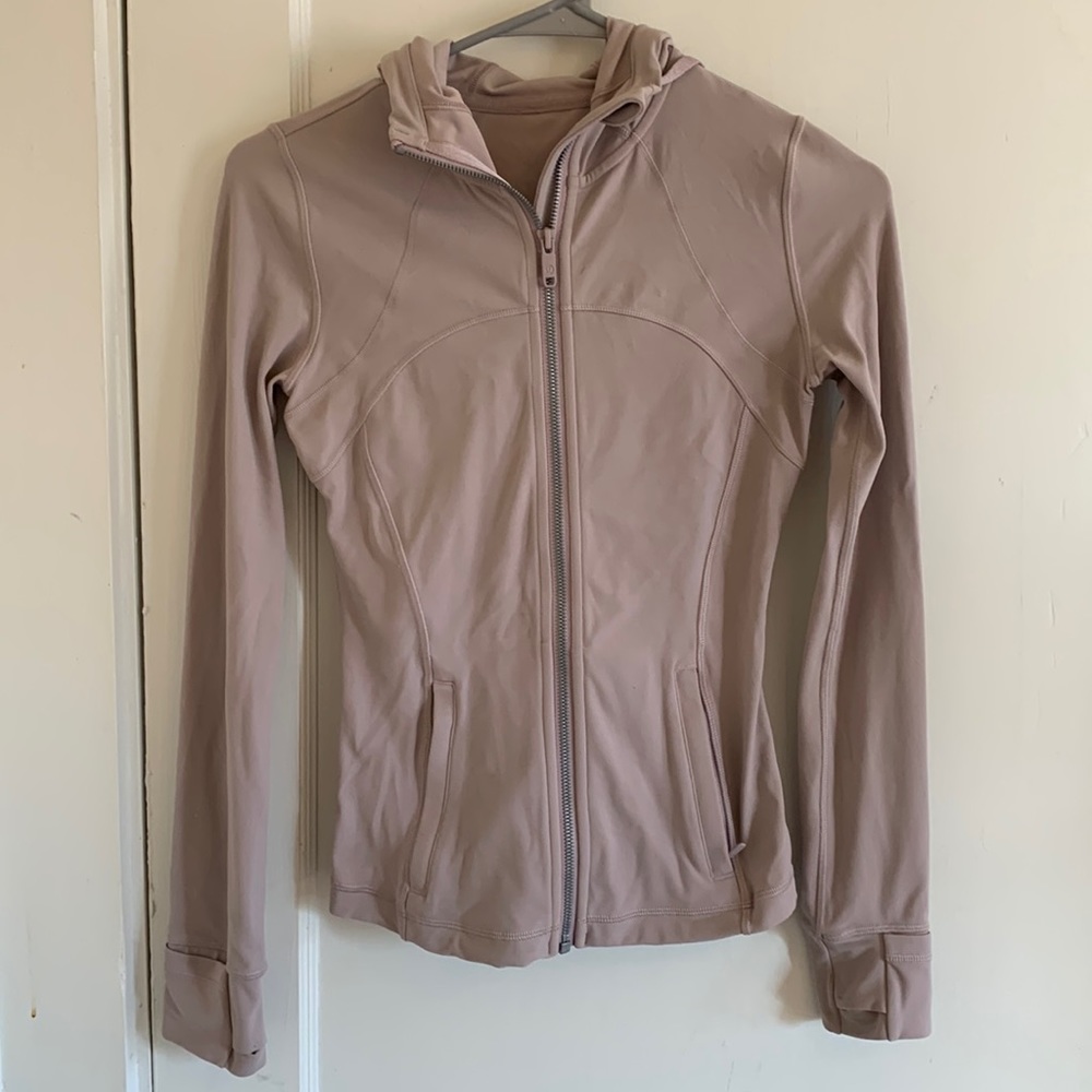 Light pink Nulu Hooded define jacket size 2